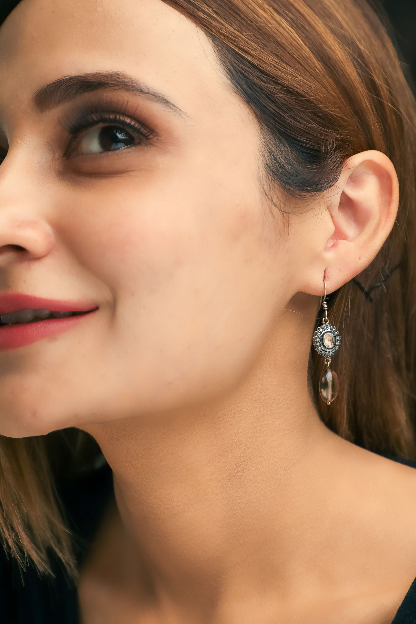 Victorian Smoky Earrings