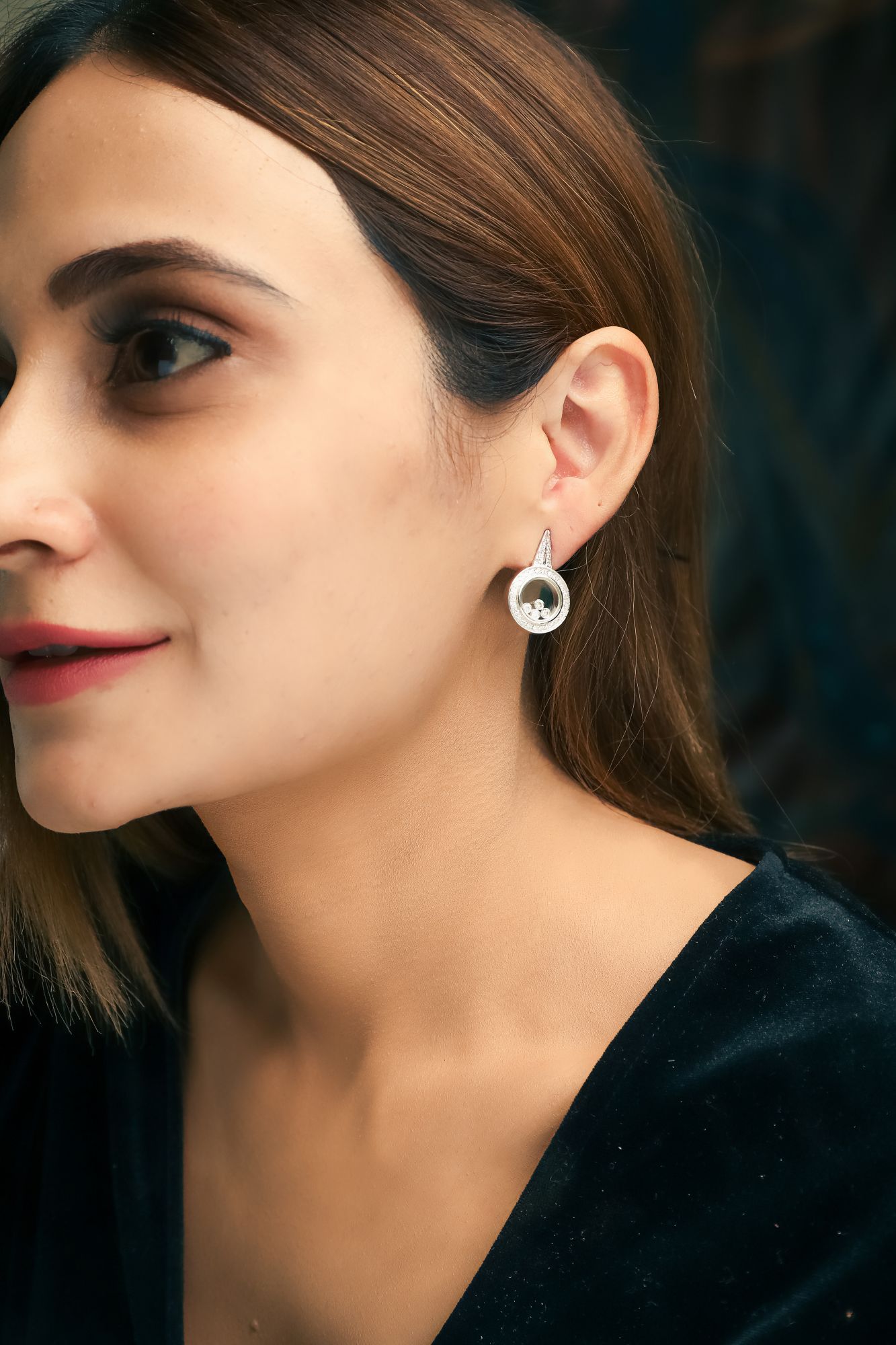 Diamond Loops Earrings