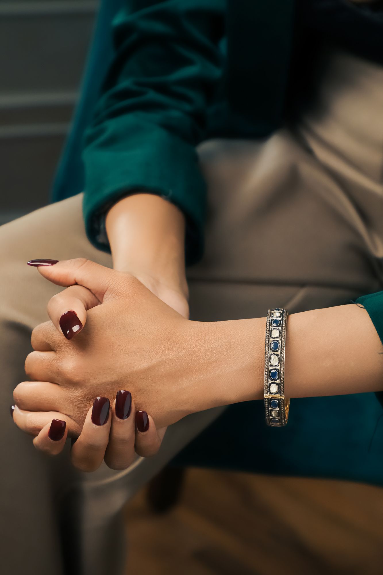 Victorian Diamond Noor Bangle