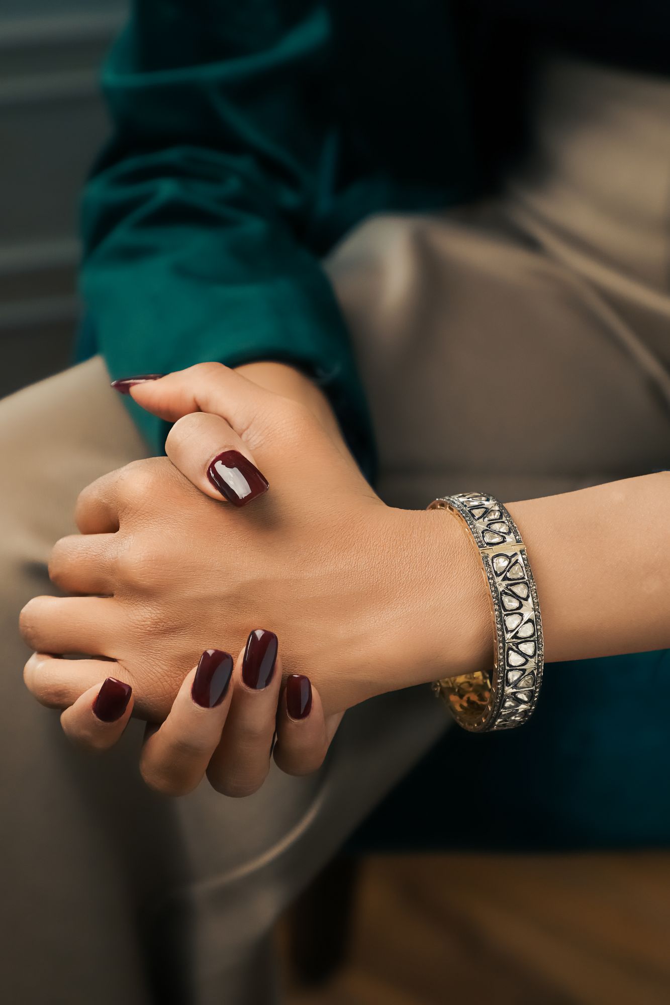 Victorian Diamond Aaliya Bangle