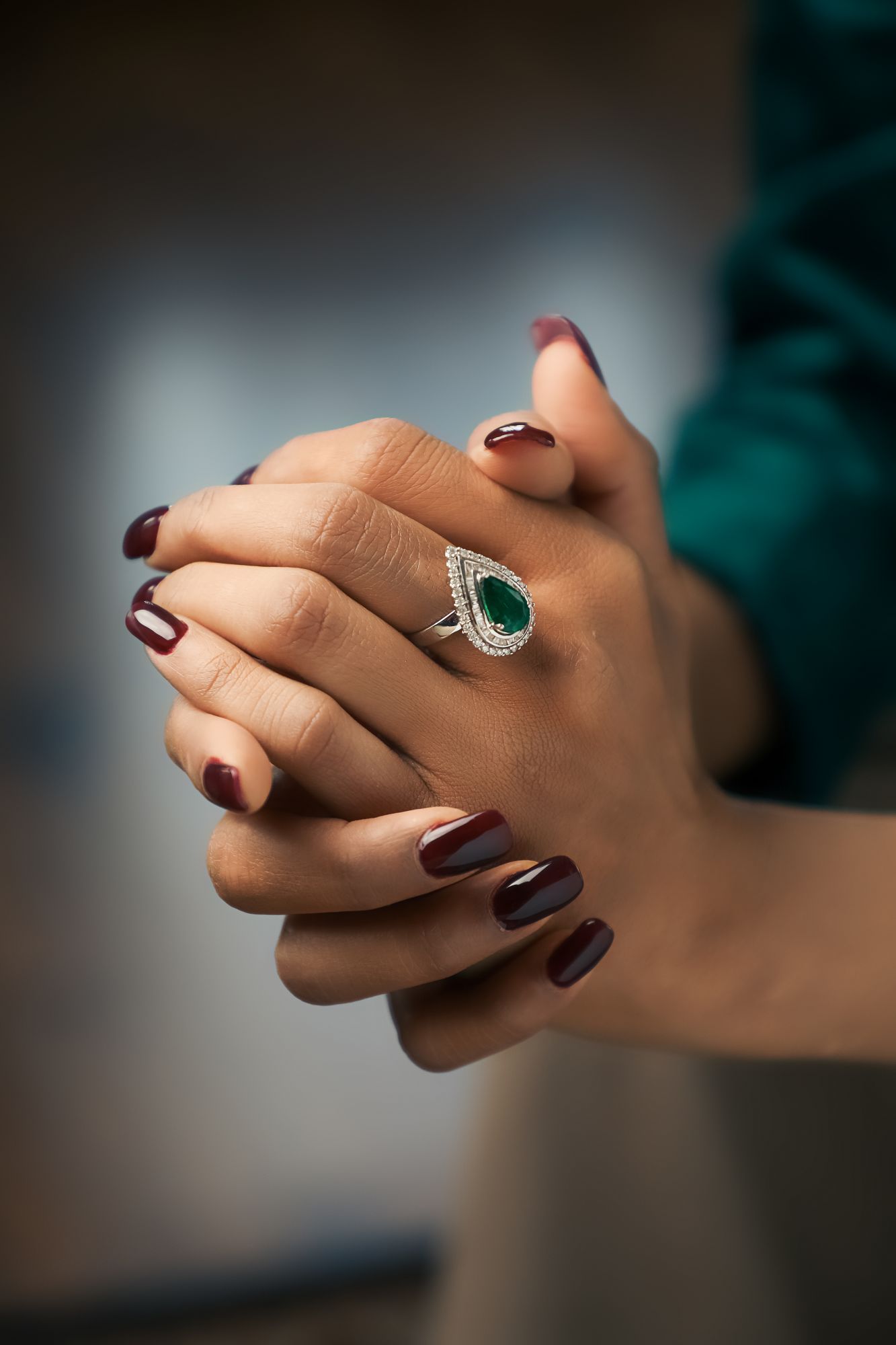 Zaara Diamond Emerald Ring