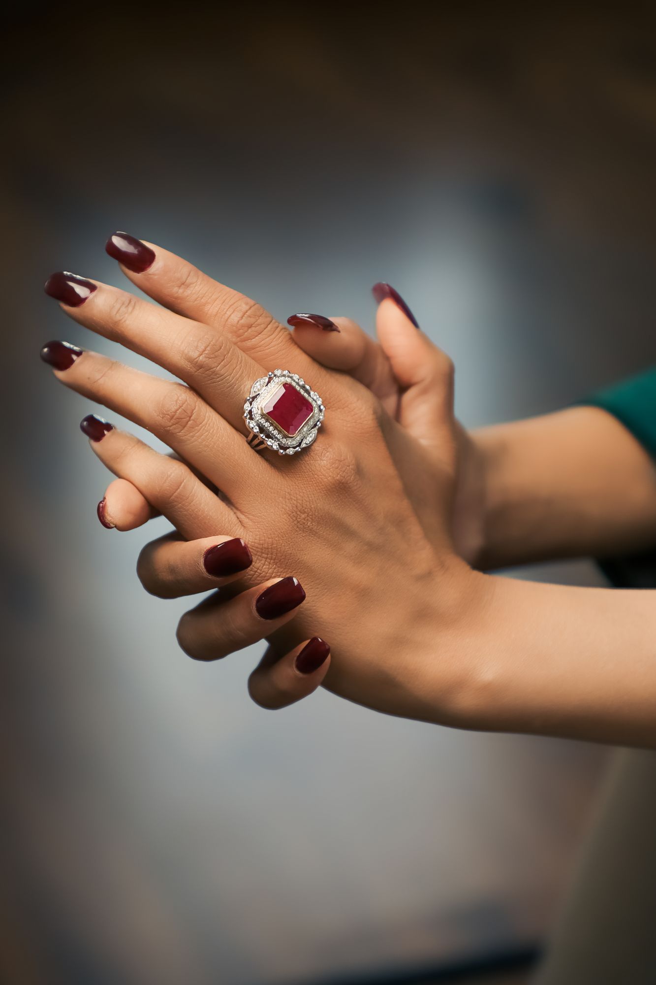 Diamond Ruby Amraapali Ring