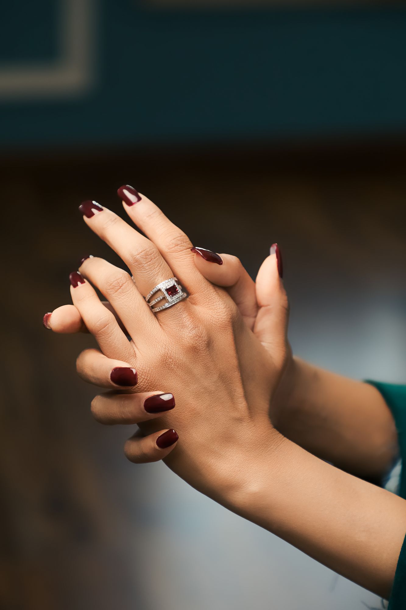 Diamond Tourmaline Sumaira Ring