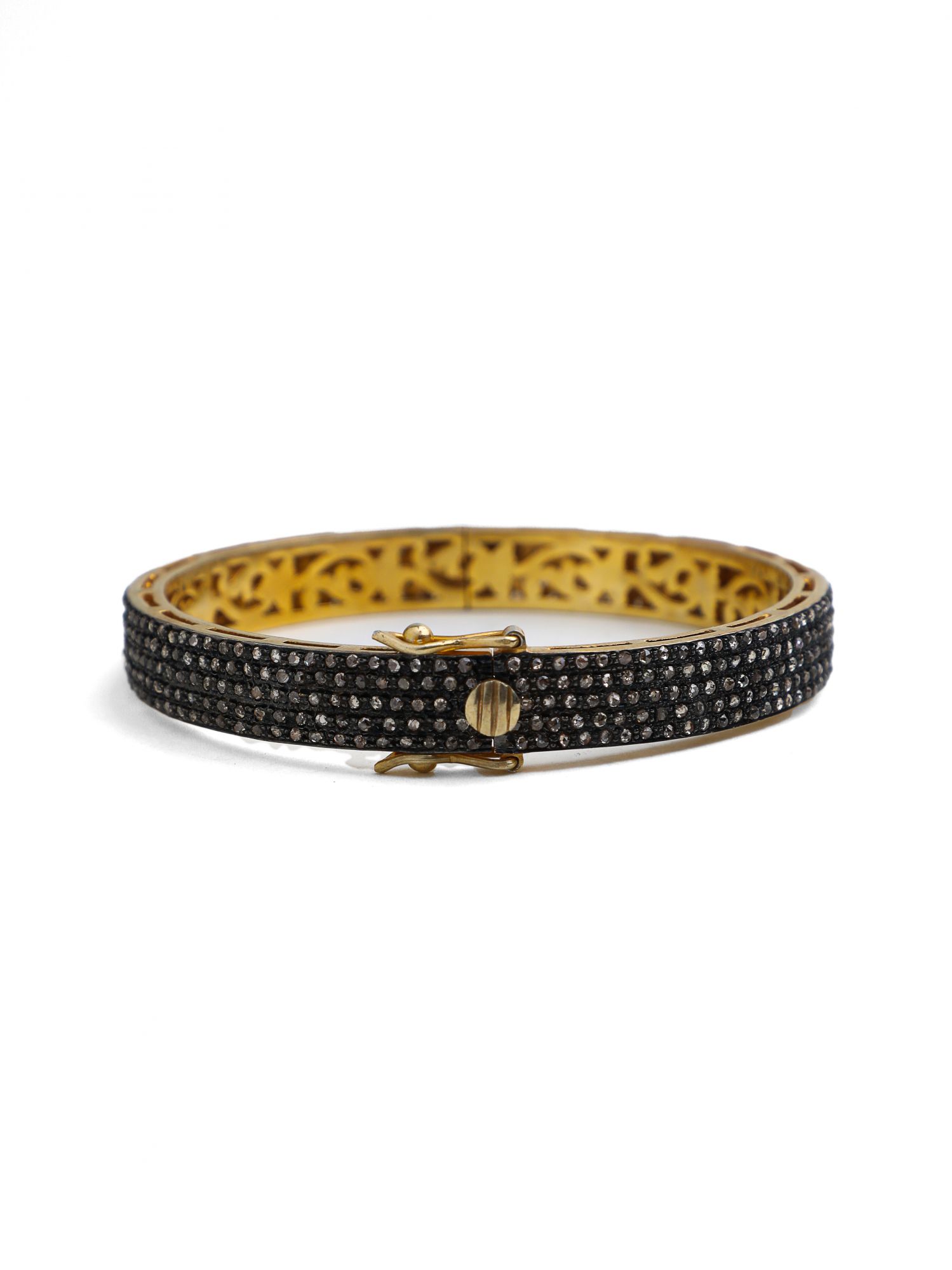 Victorian Champagne Diamond Bangle