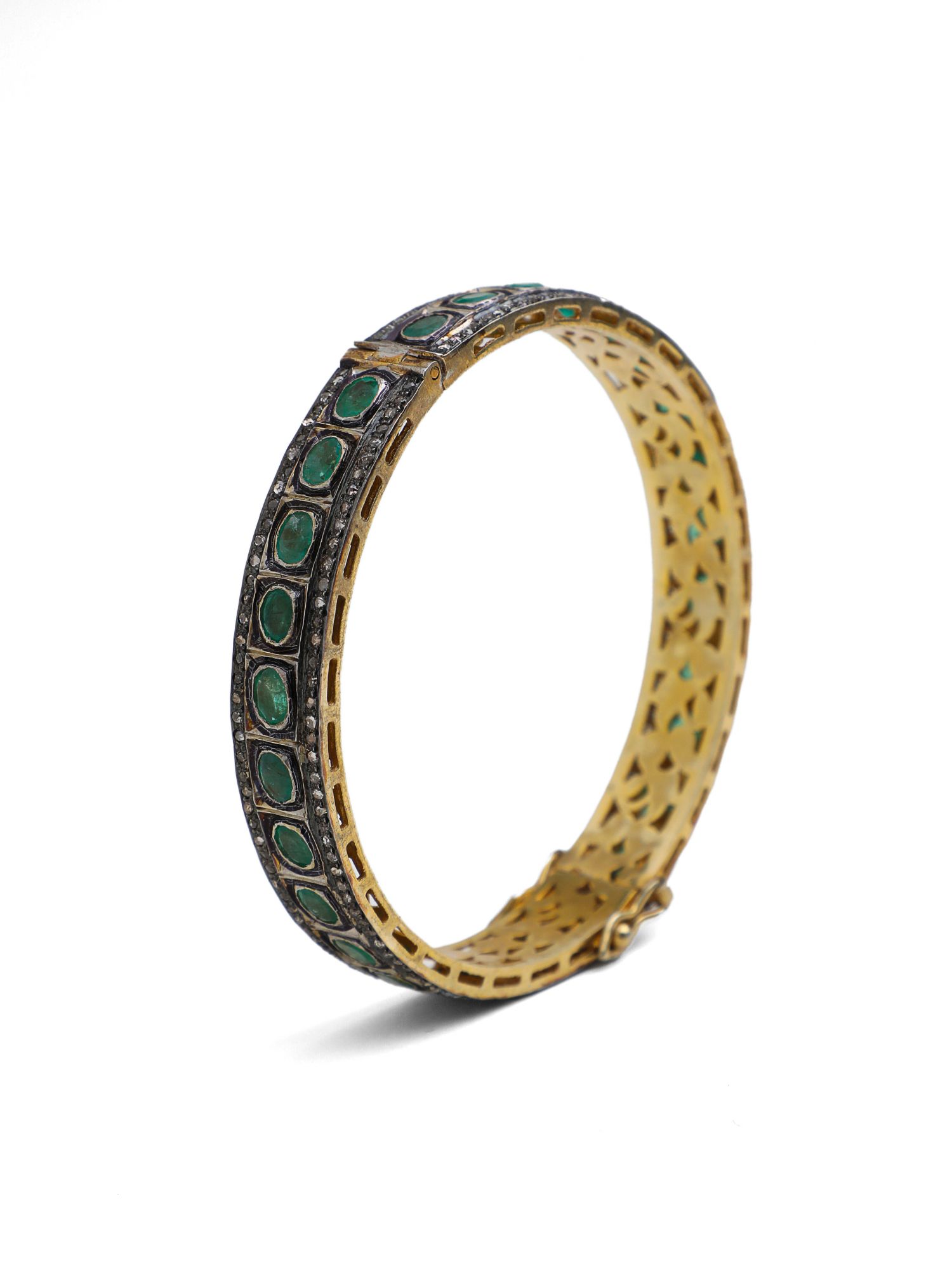 Victorian Diamond Panna Bangle