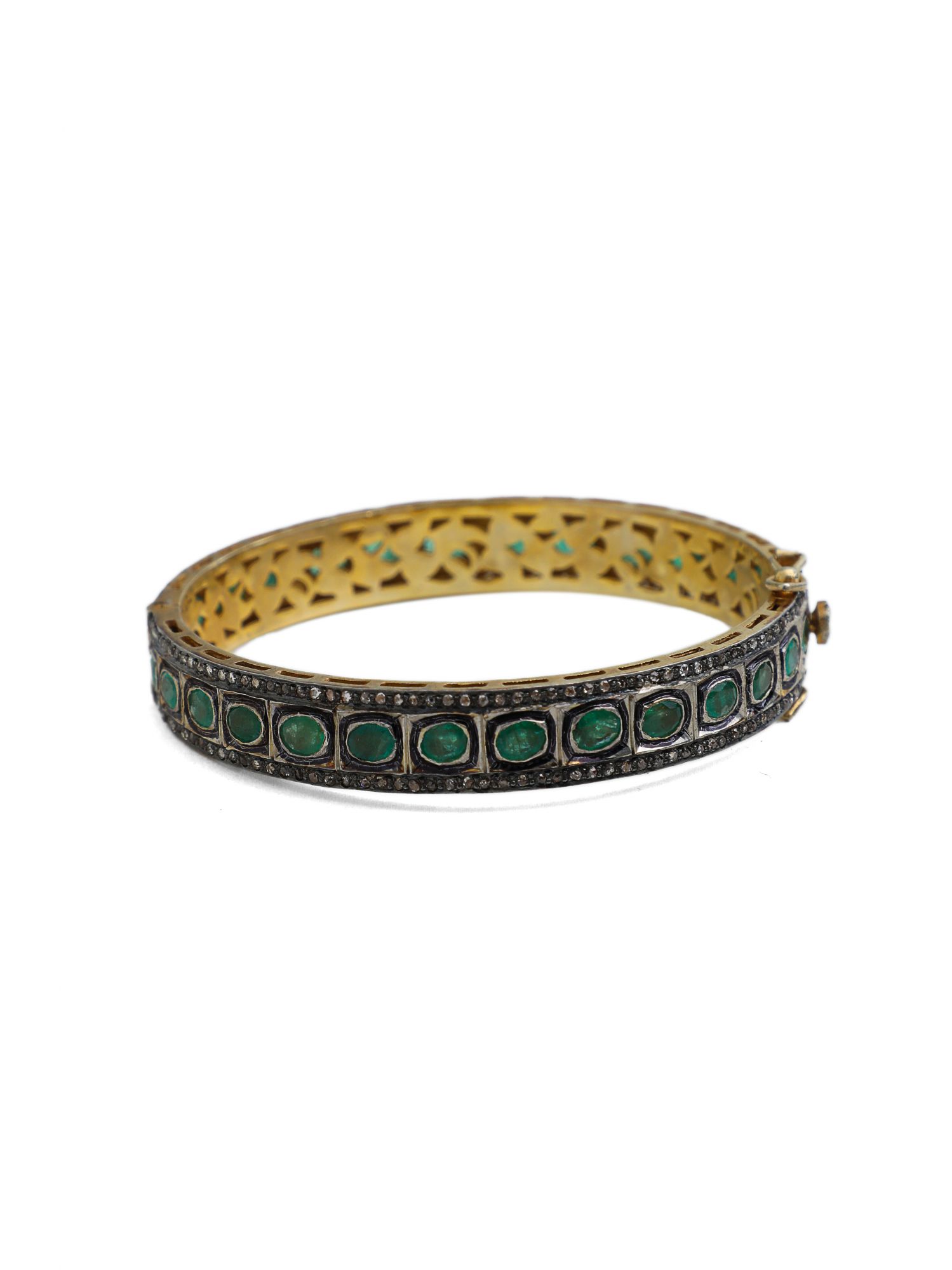 Victorian Diamond Panna Bangle
