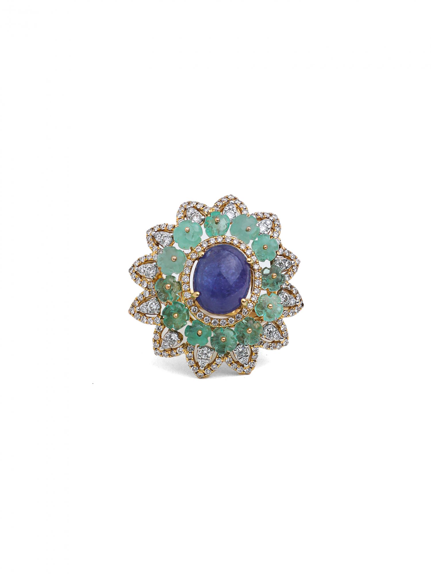 Diamond Tanzanite Cocktail Ring