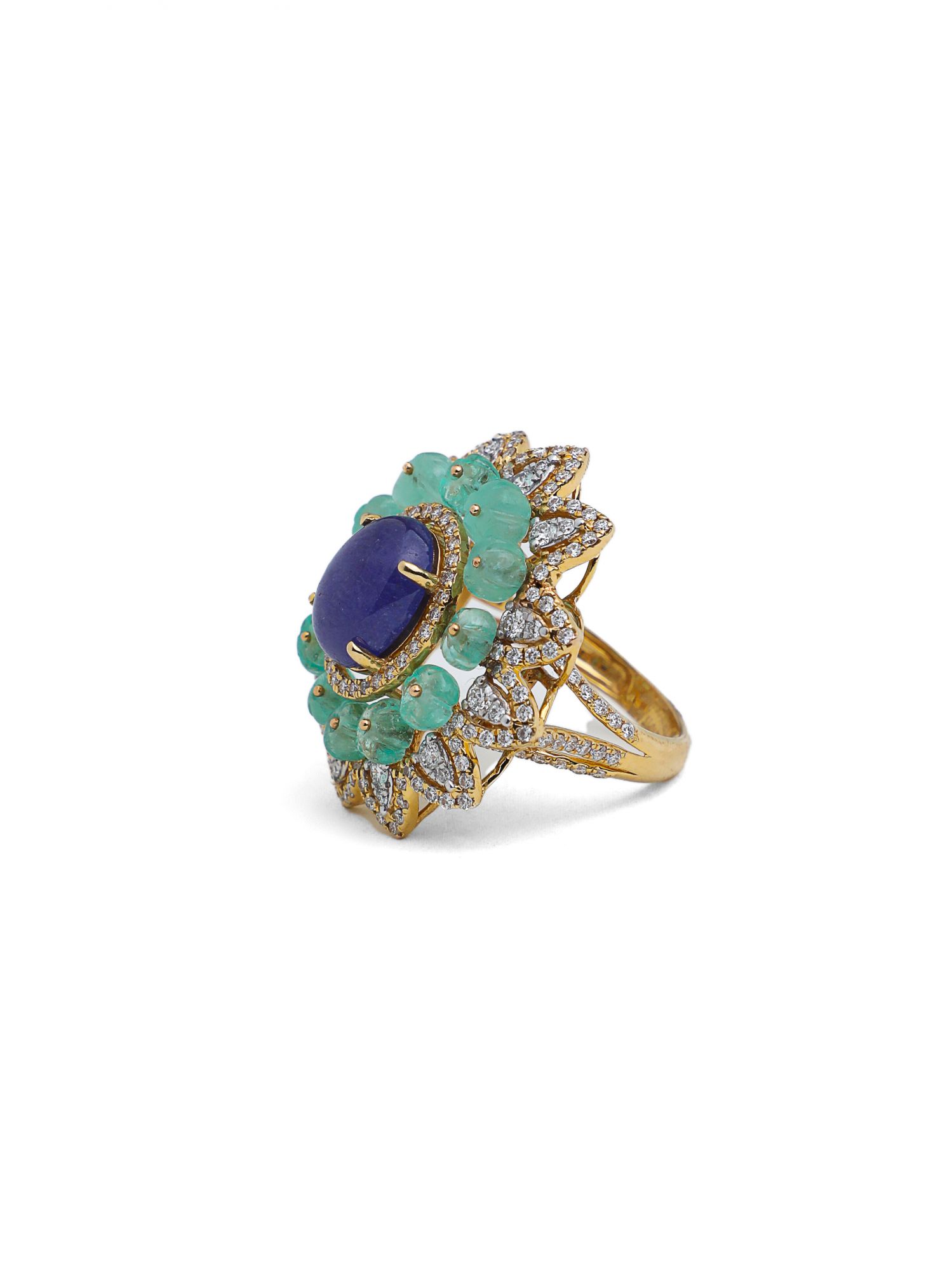 Diamond Tanzanite Cocktail Ring