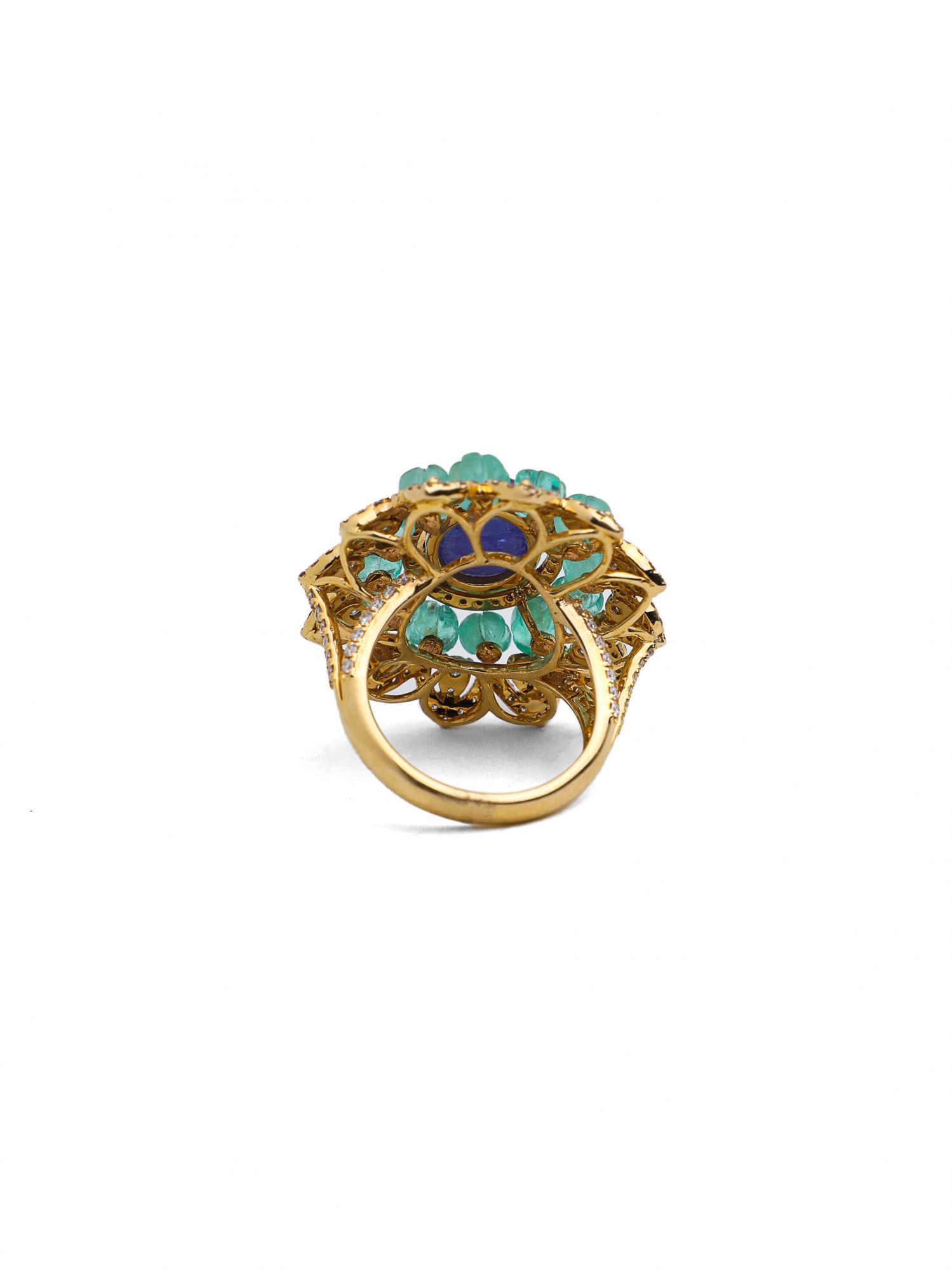 Diamond Tanzanite Cocktail Ring