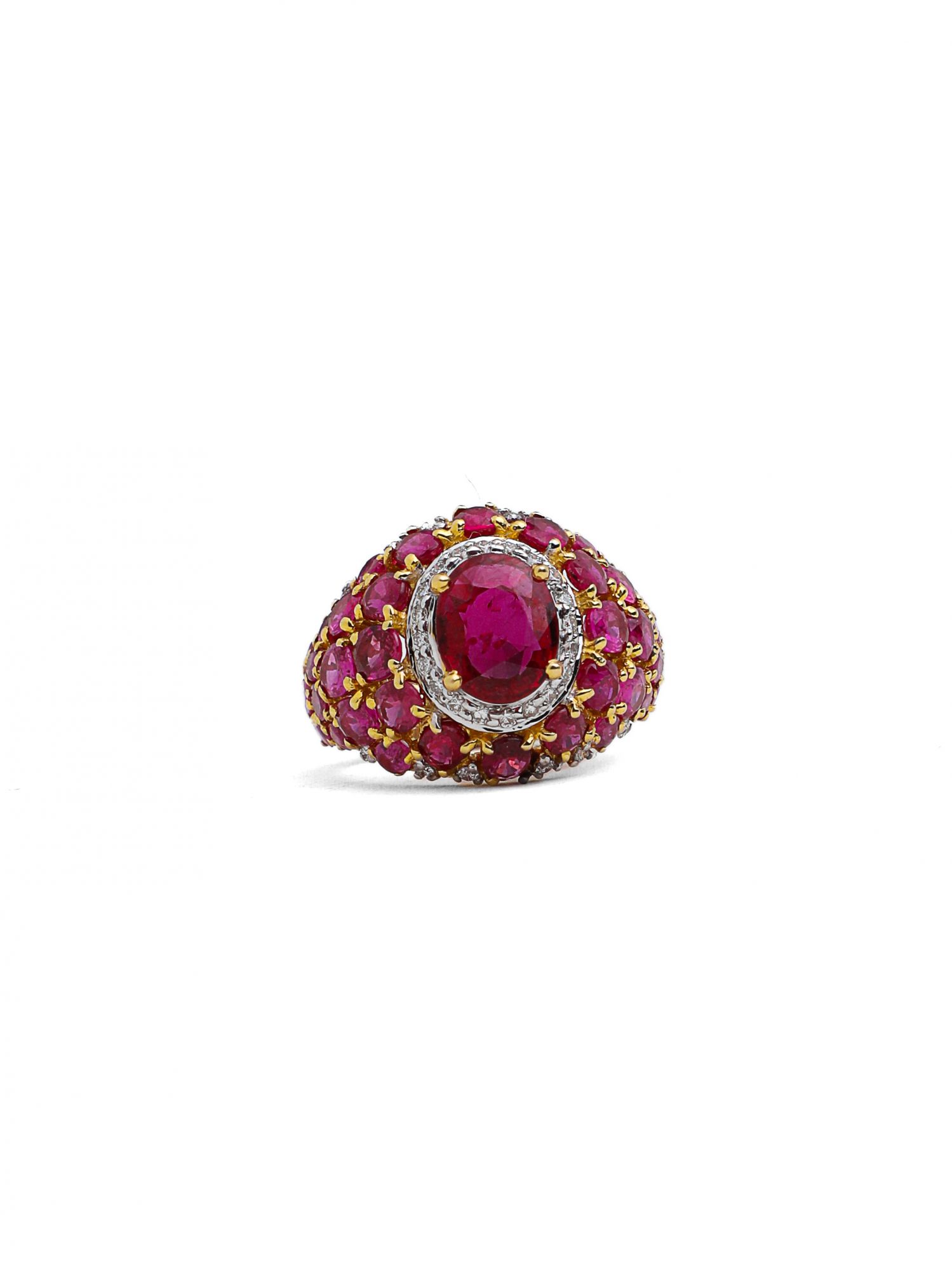 Tisha Diamond Ruby Ring
