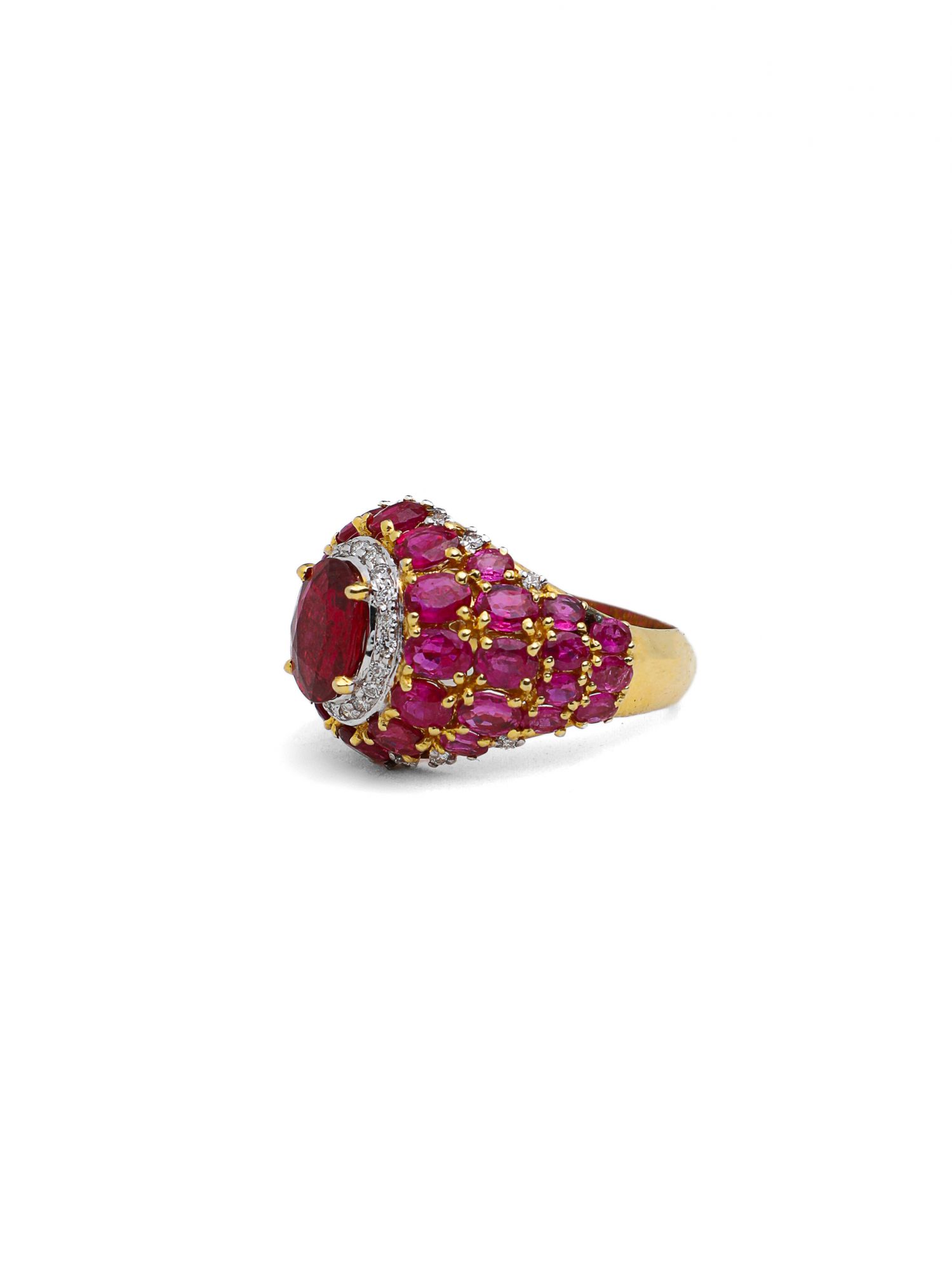 Tisha Diamond Ruby Ring