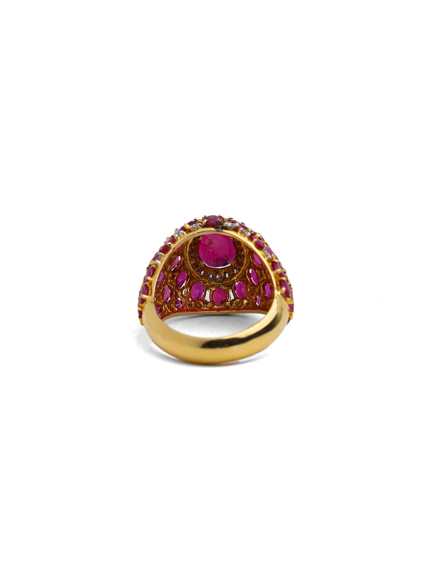 Tisha Diamond Ruby Ring