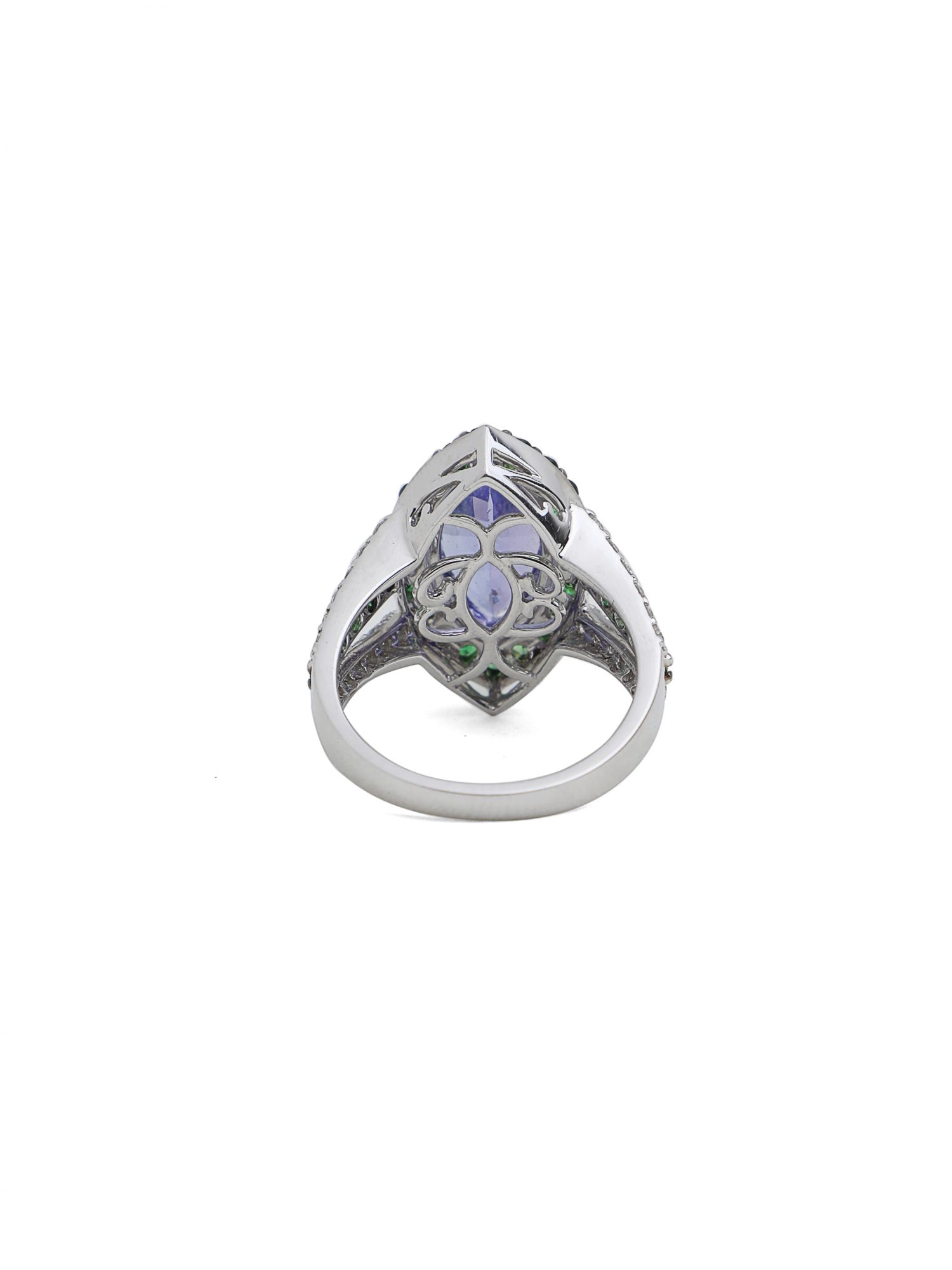 Diamond Tanzanite Parisa Ring