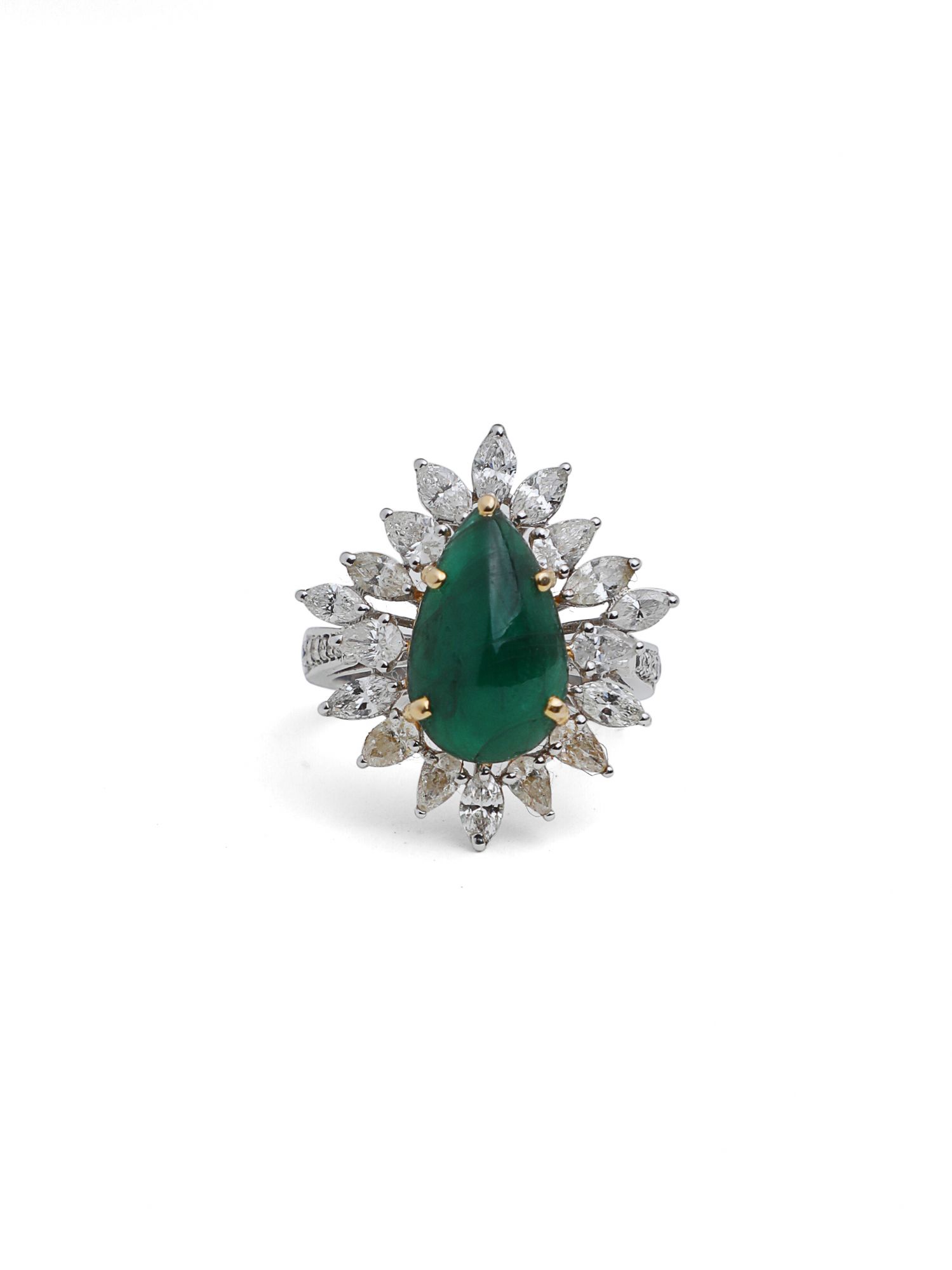 Orra Diamond Emerald Ring
