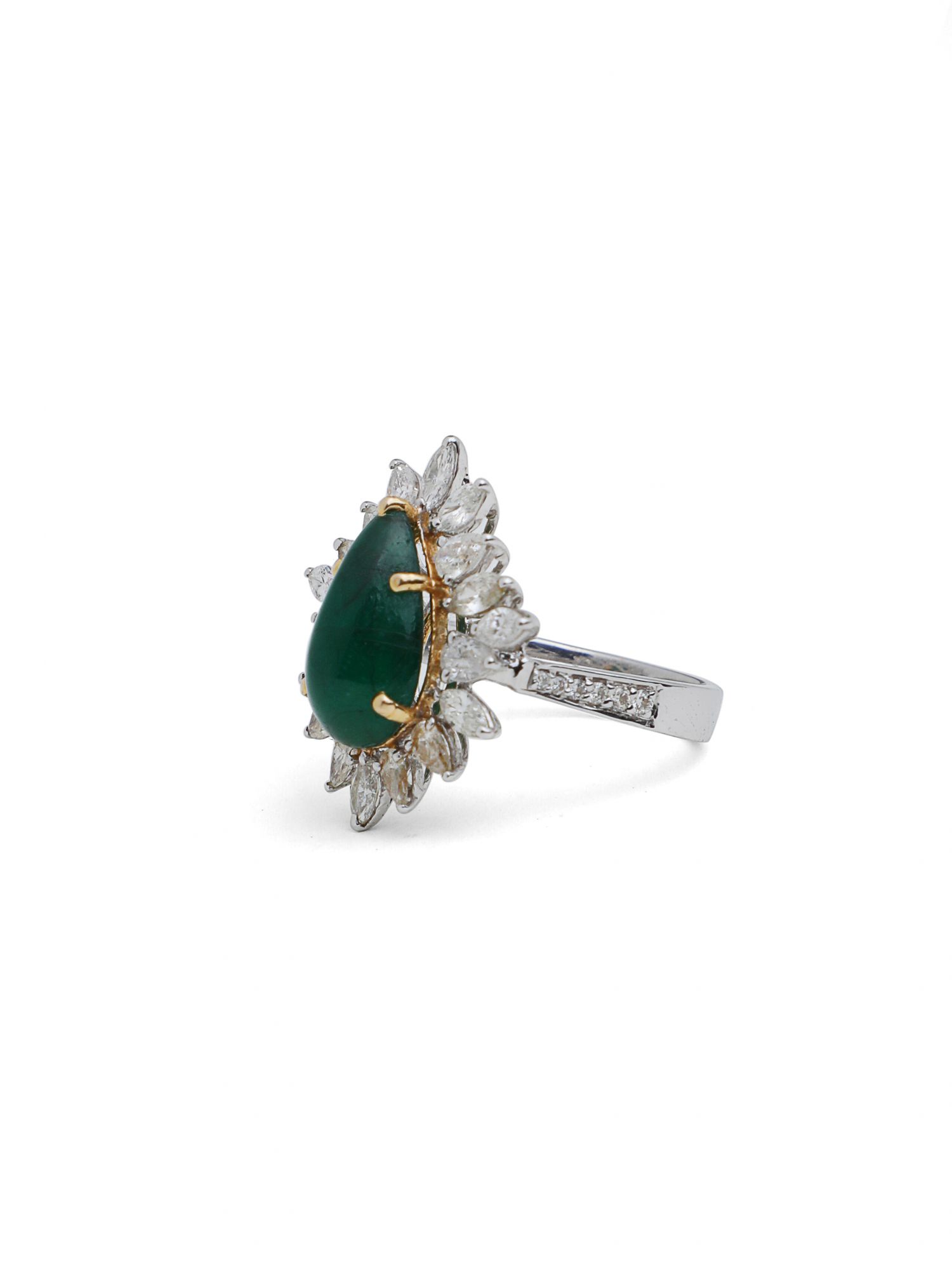 Orra Diamond Emerald Ring
