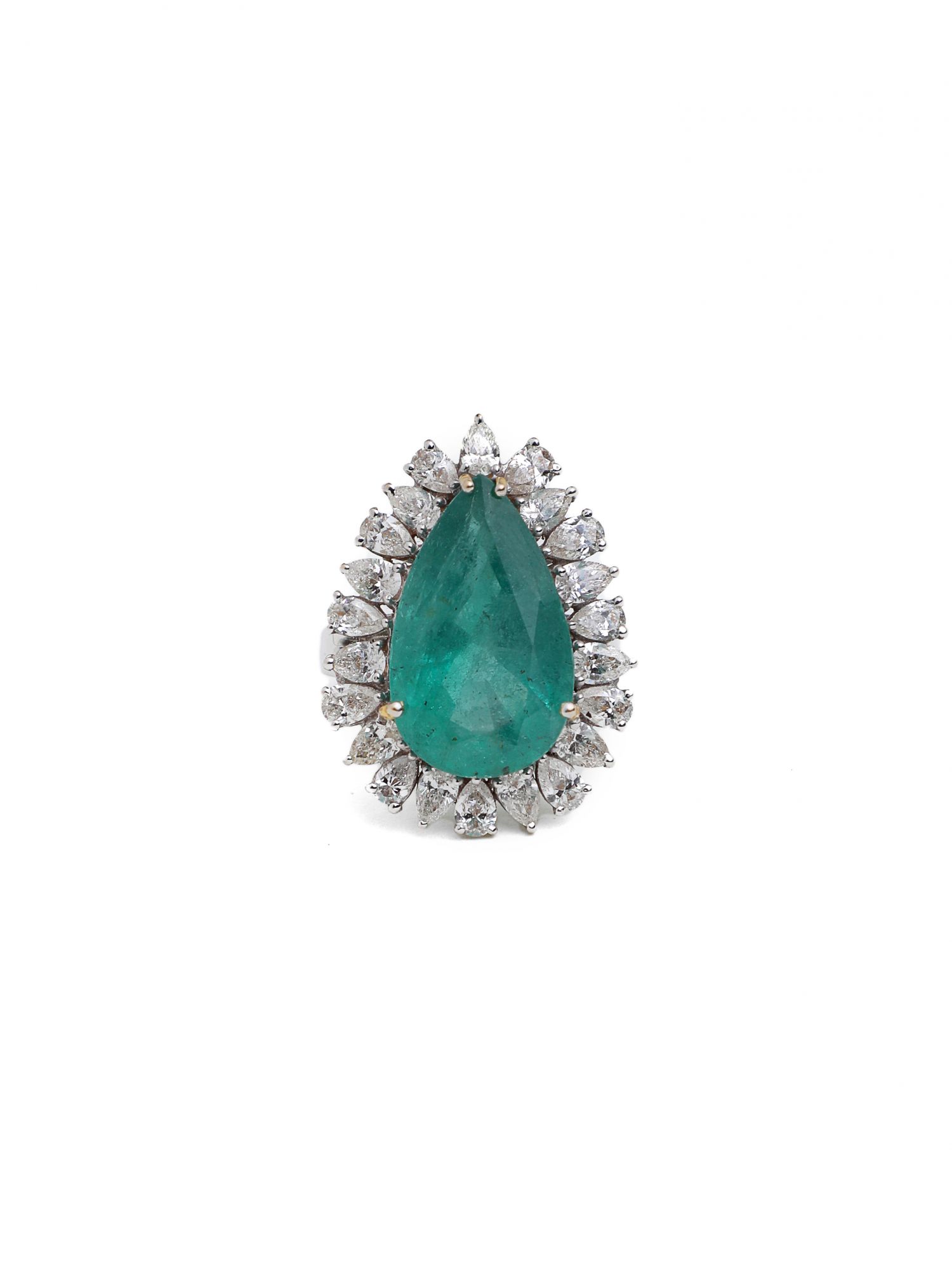 Exotica Diamond Emerald Ring