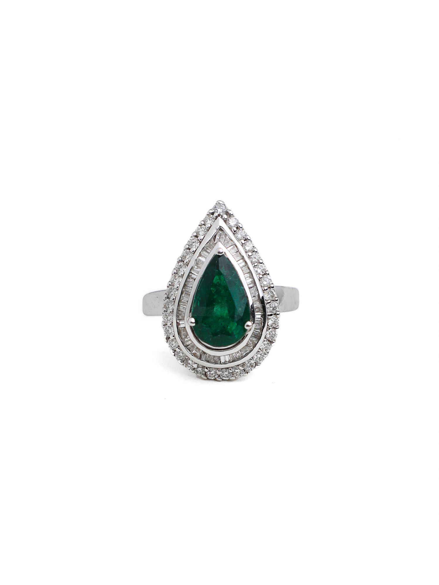 Zaara Diamond Emerald Ring