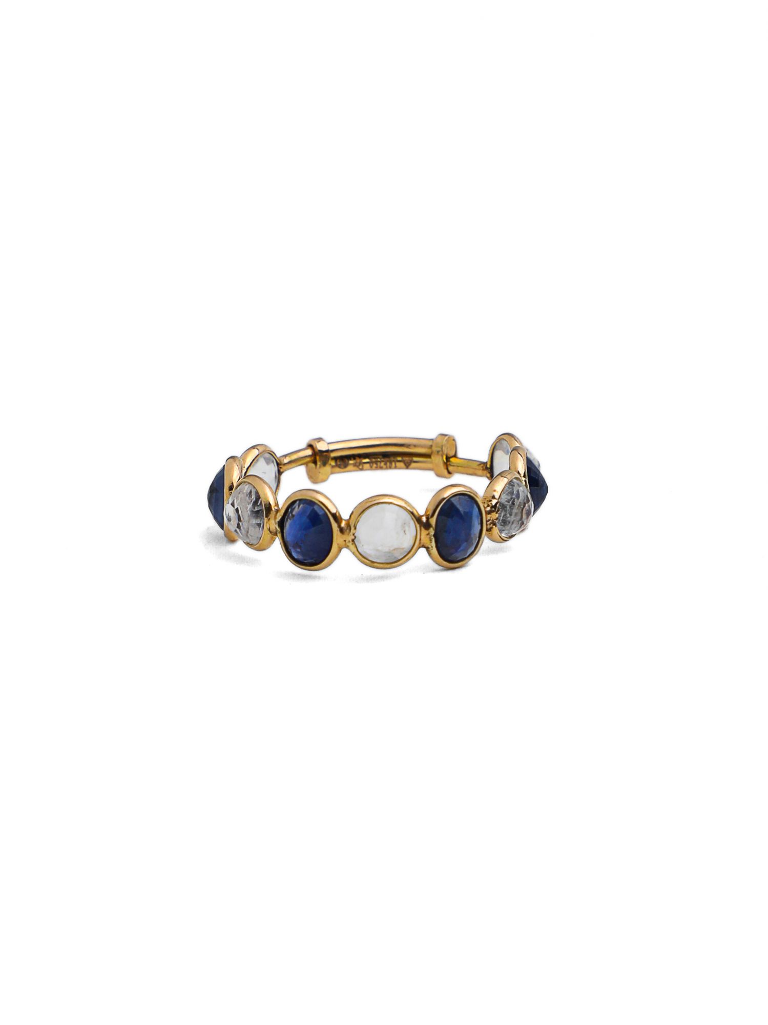 Moonstone Sapphire Band Adjustable