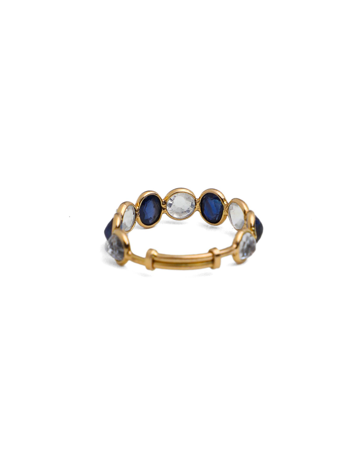 Moonstone Sapphire Band Adjustable