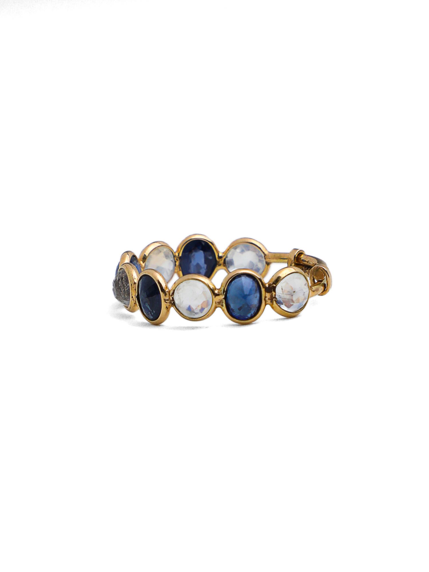 Moonstone Sapphire Band Adjustable