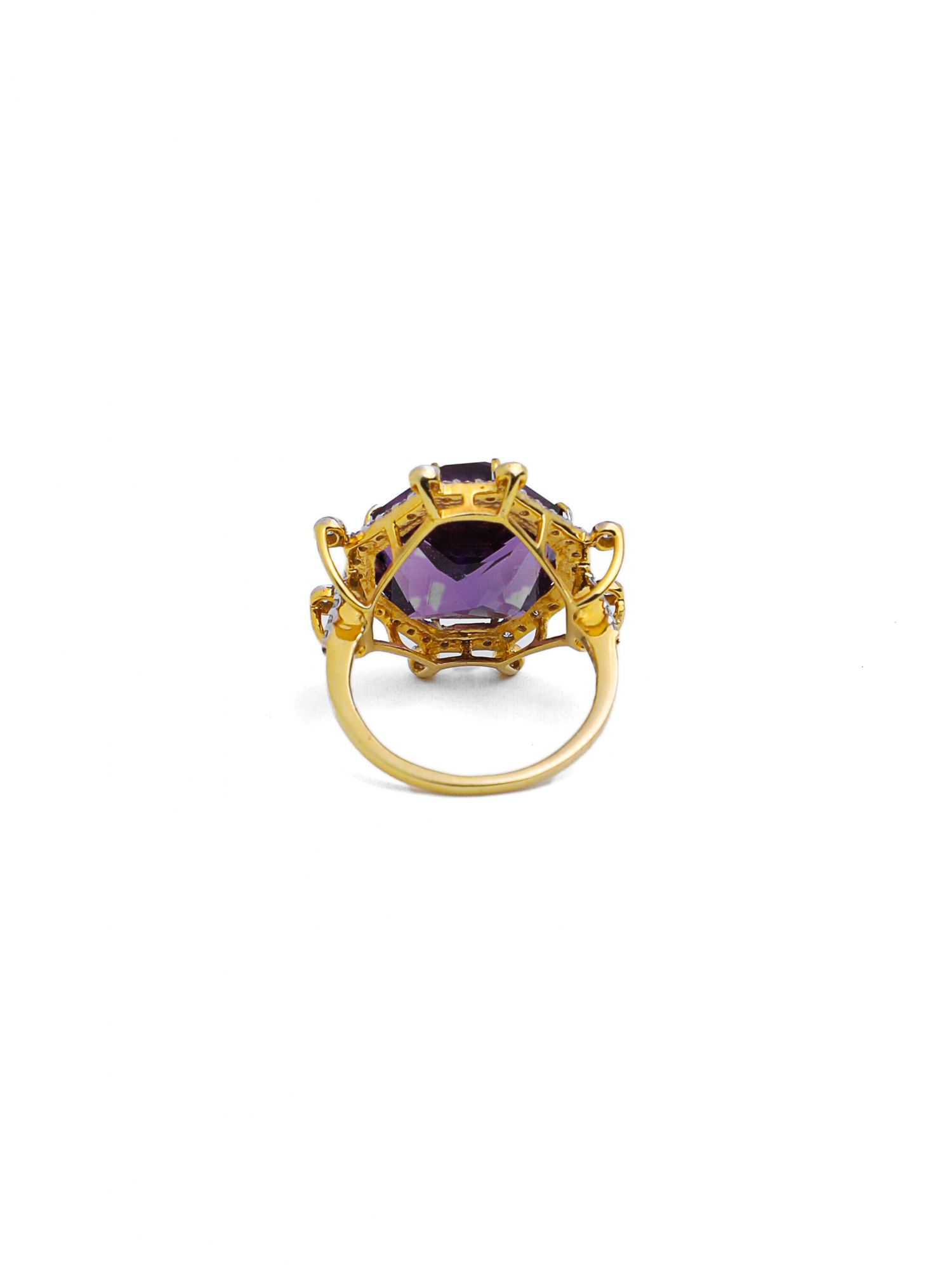 Diamond Amethyst Davia Ring