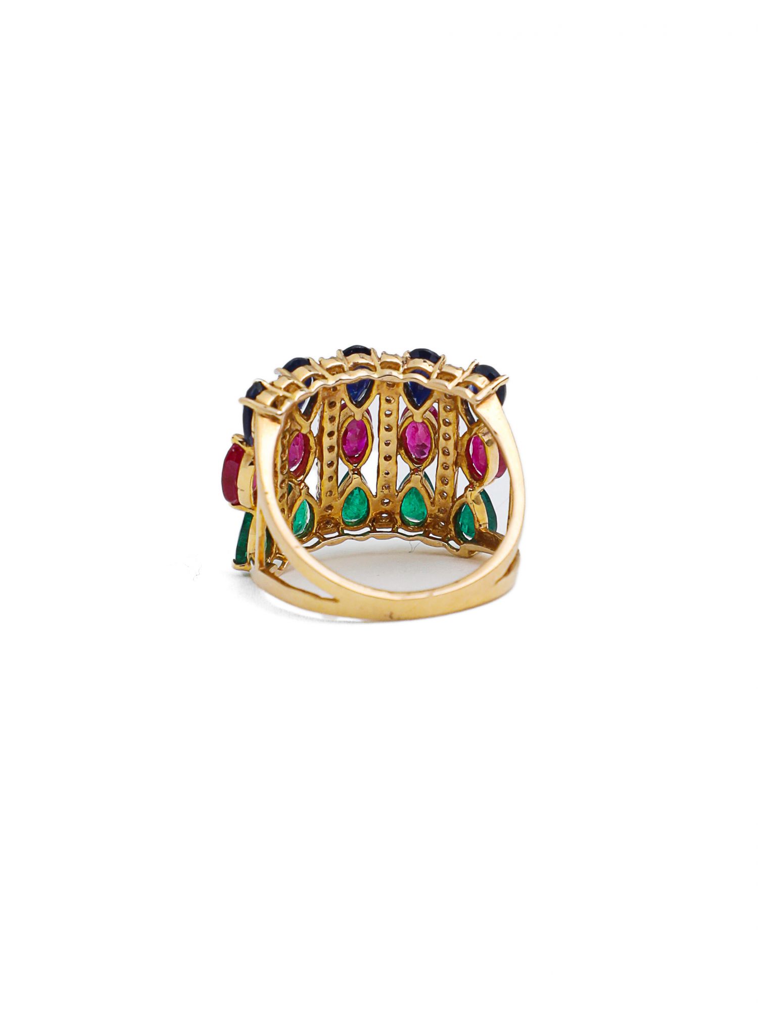 Multi stone Tiarra Ring