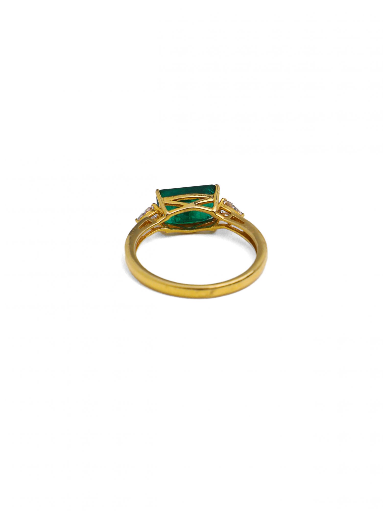 Meera Diamond Emerald Ring