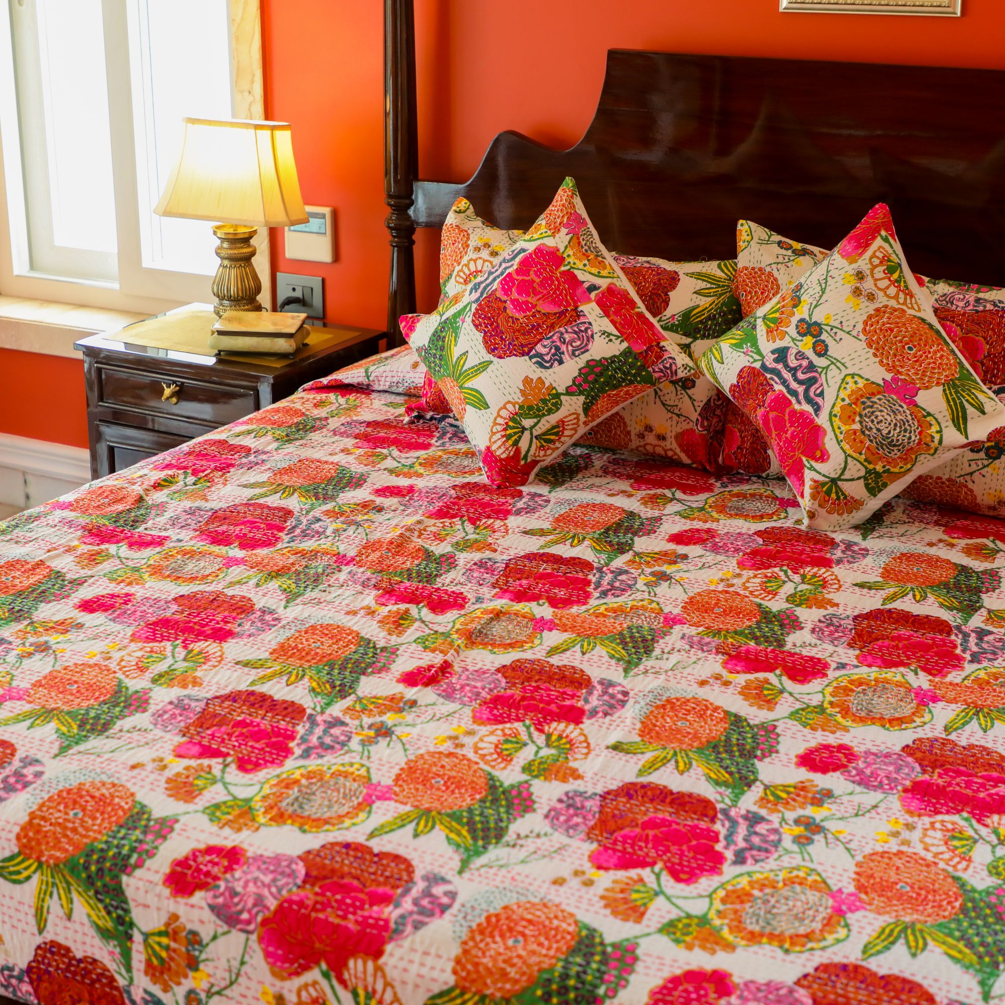 Cotton Kantha Bedcover