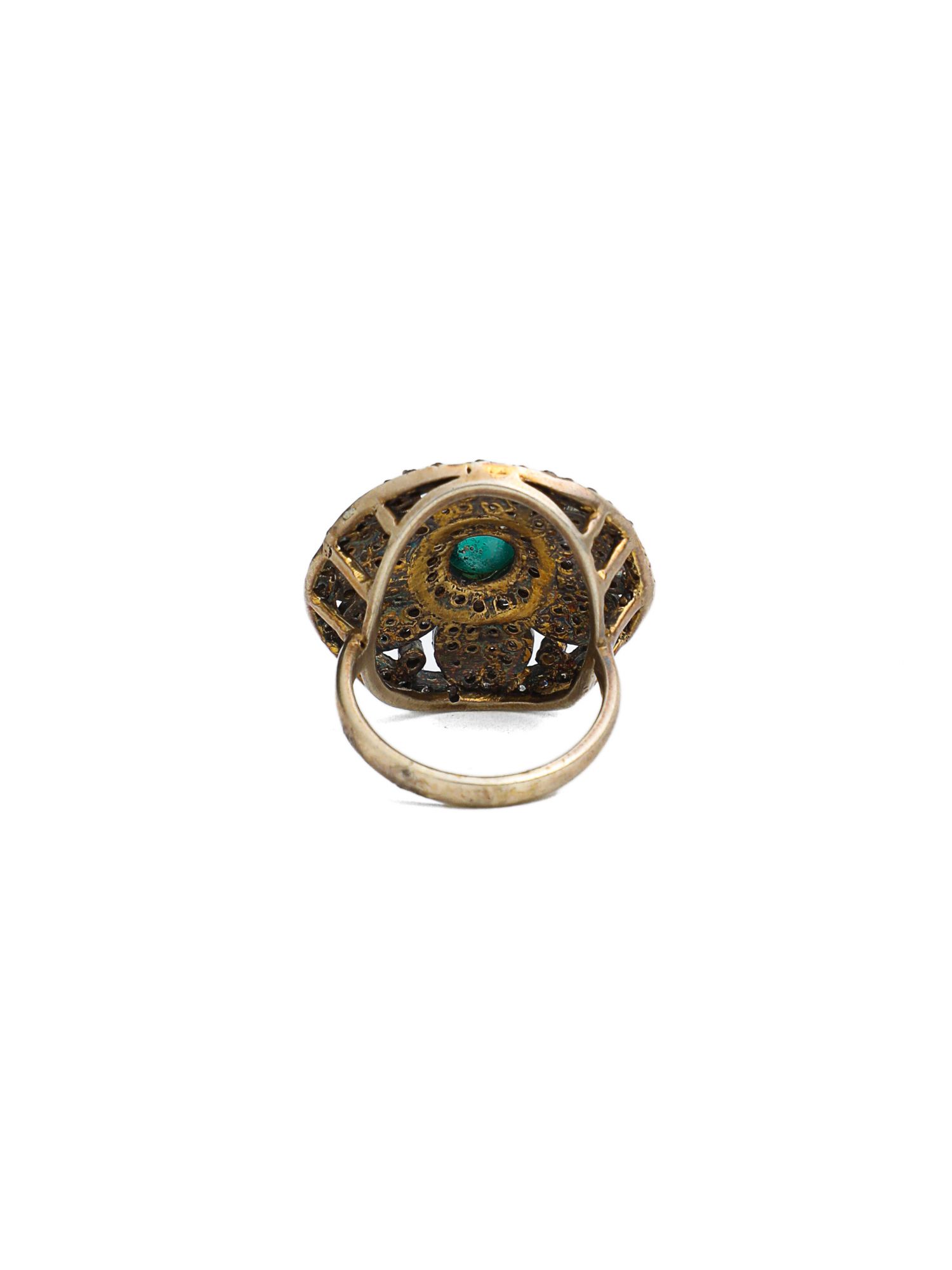 Champagne Diamonds Emerald and polki