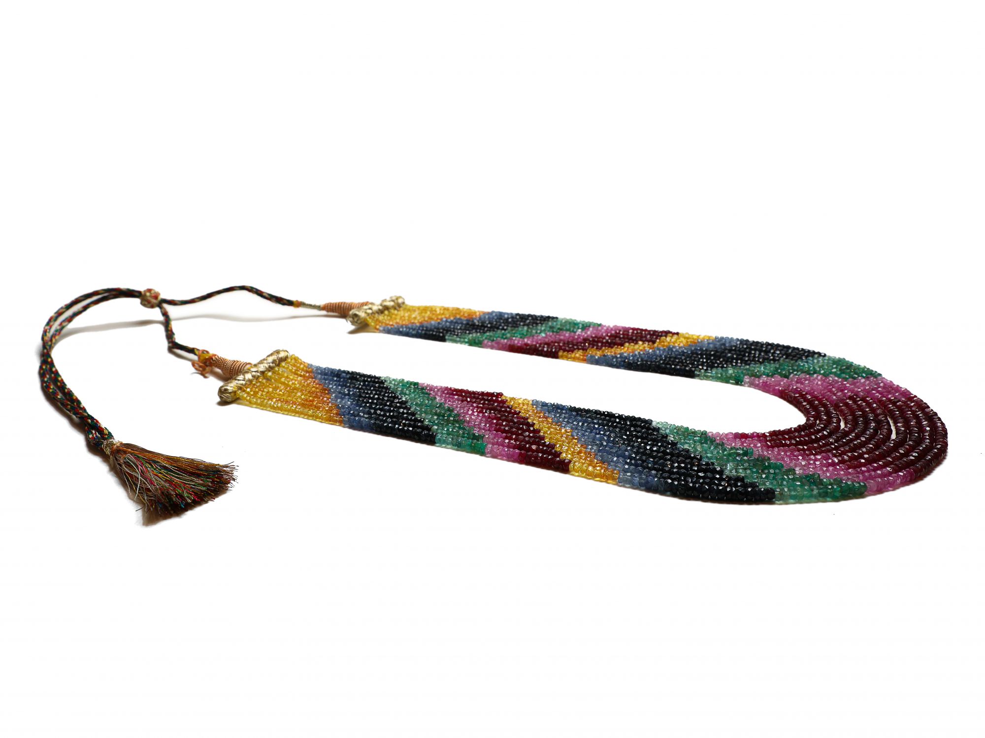 Multi Strings-Ruby Emerald Blue Sapphire Yellow sapphire
