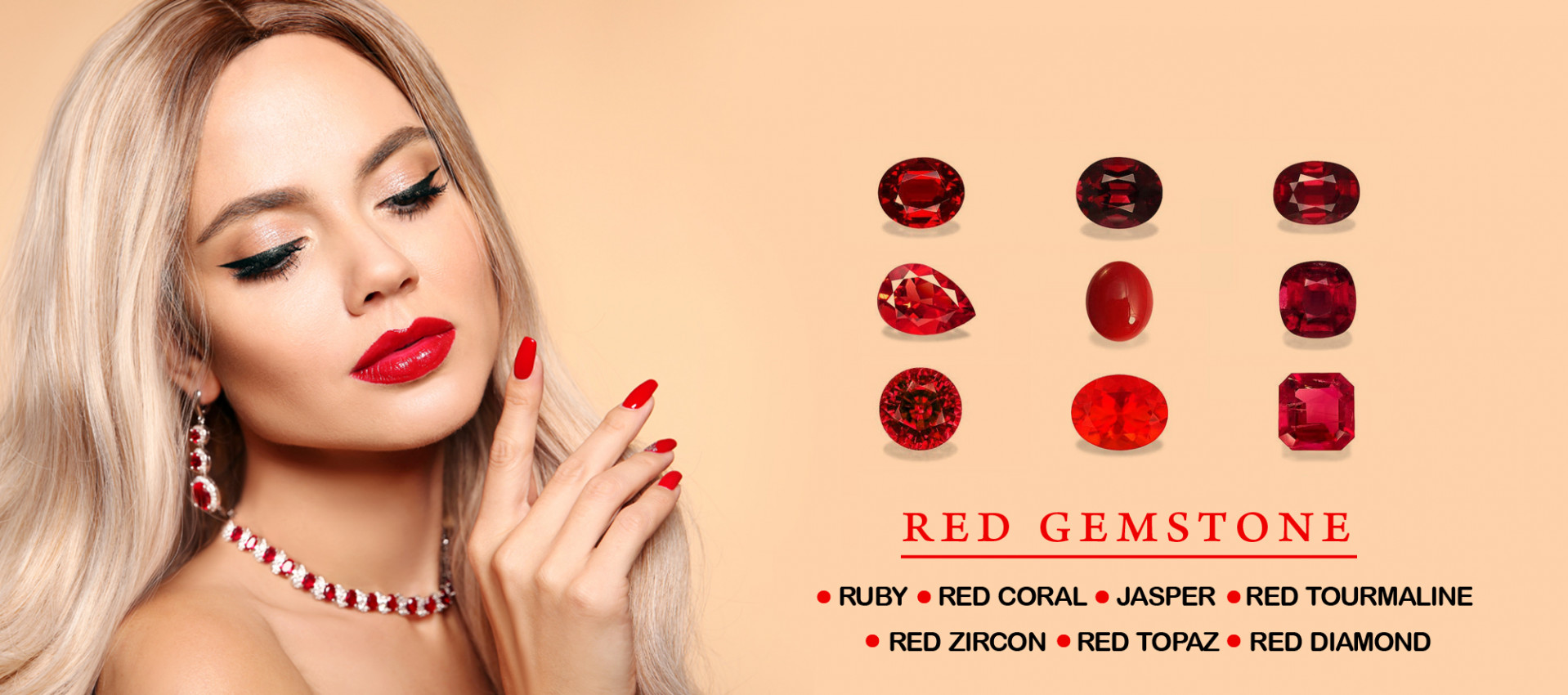 Red Gemstone Names list