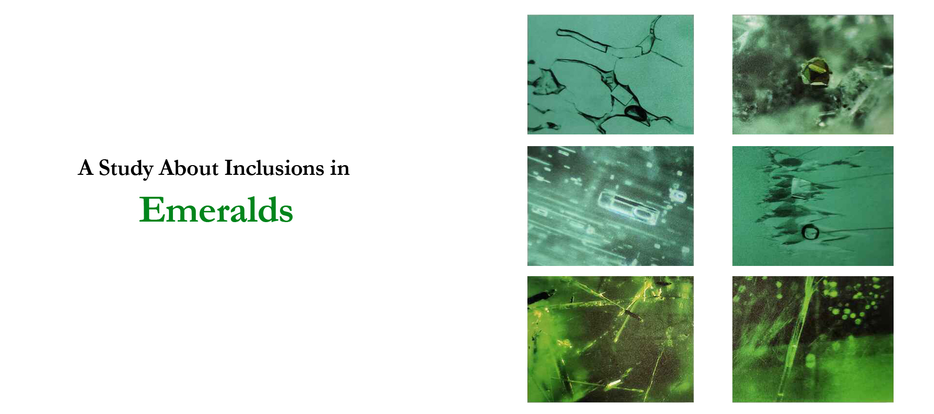 A Study About Inclusions in Emeralds