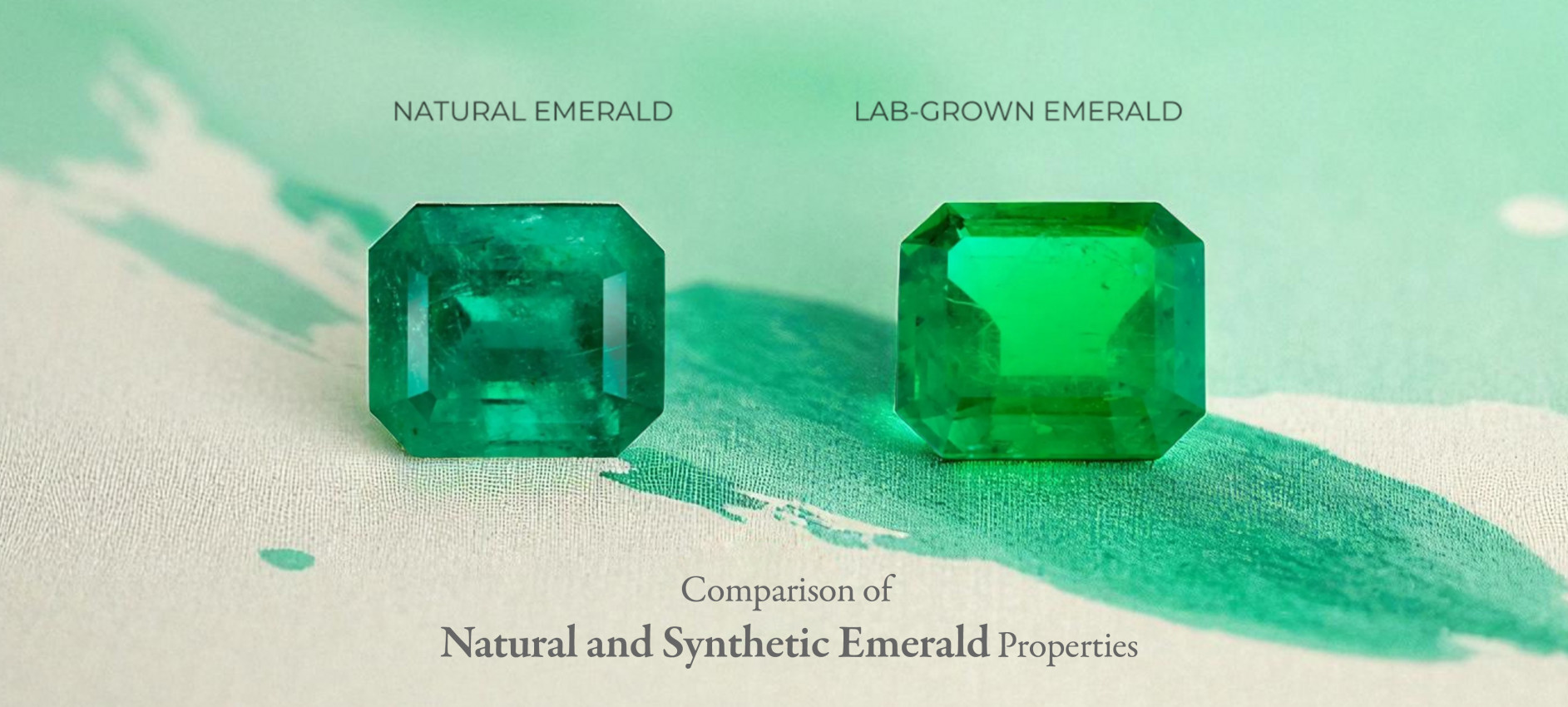 Comparison of Natural and Synthetic Emerald Properties