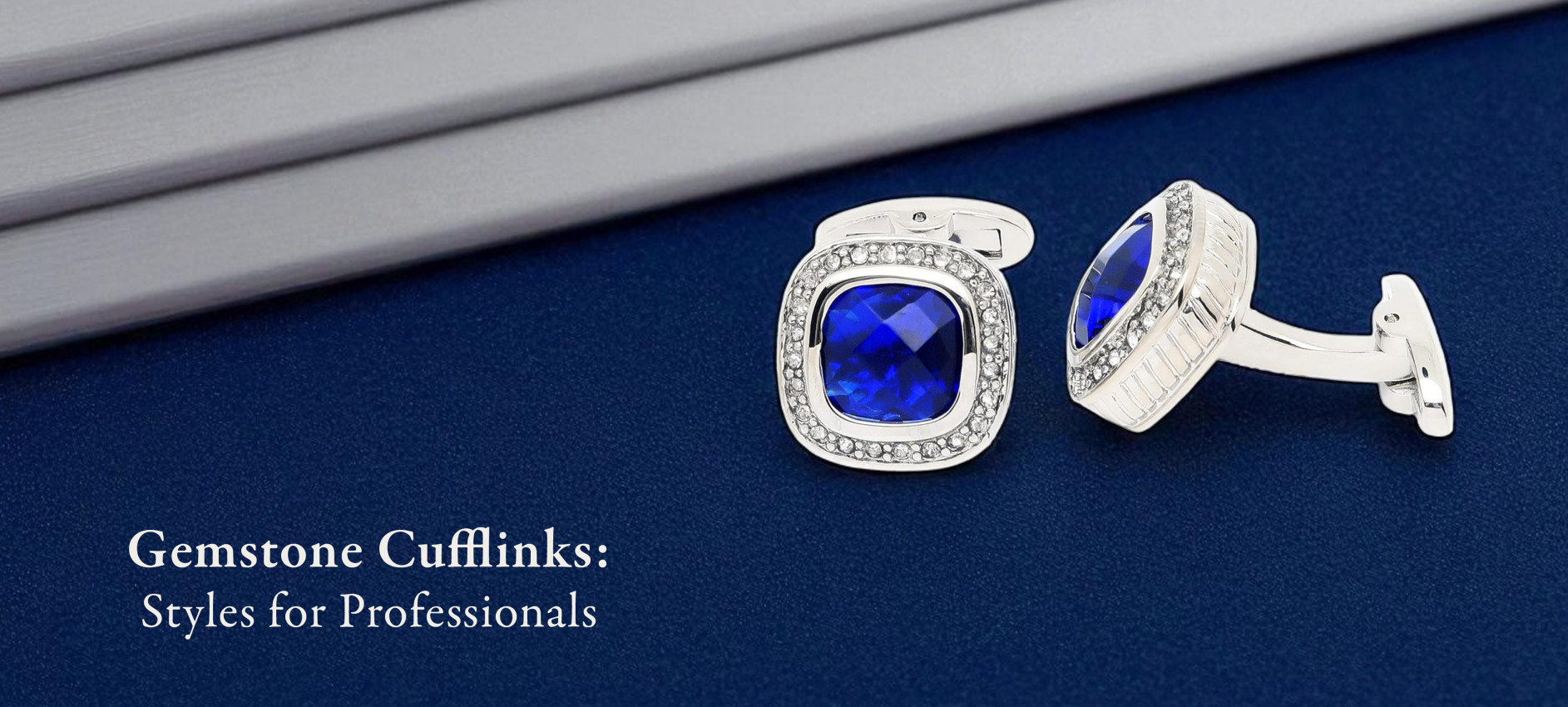 Gemstone Cufflinks: Styles for Professionals