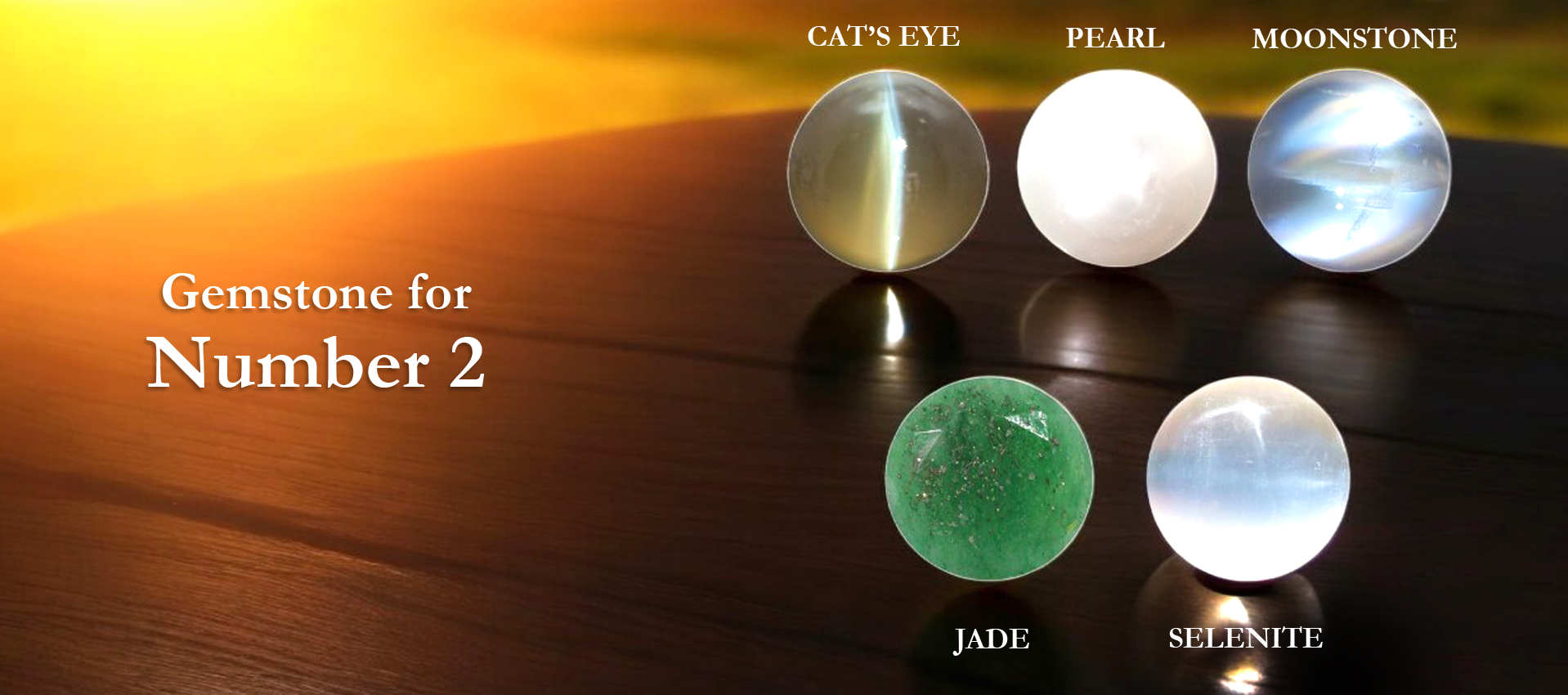 Lucky Gemstones for Number 2 Numerology