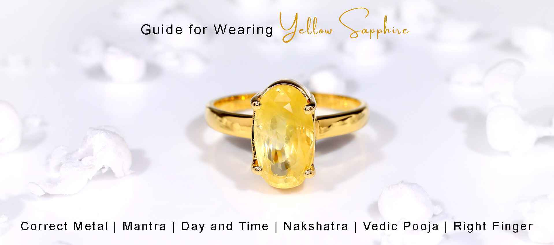 Guide for Wearing Yellow Sapphire in Astrology