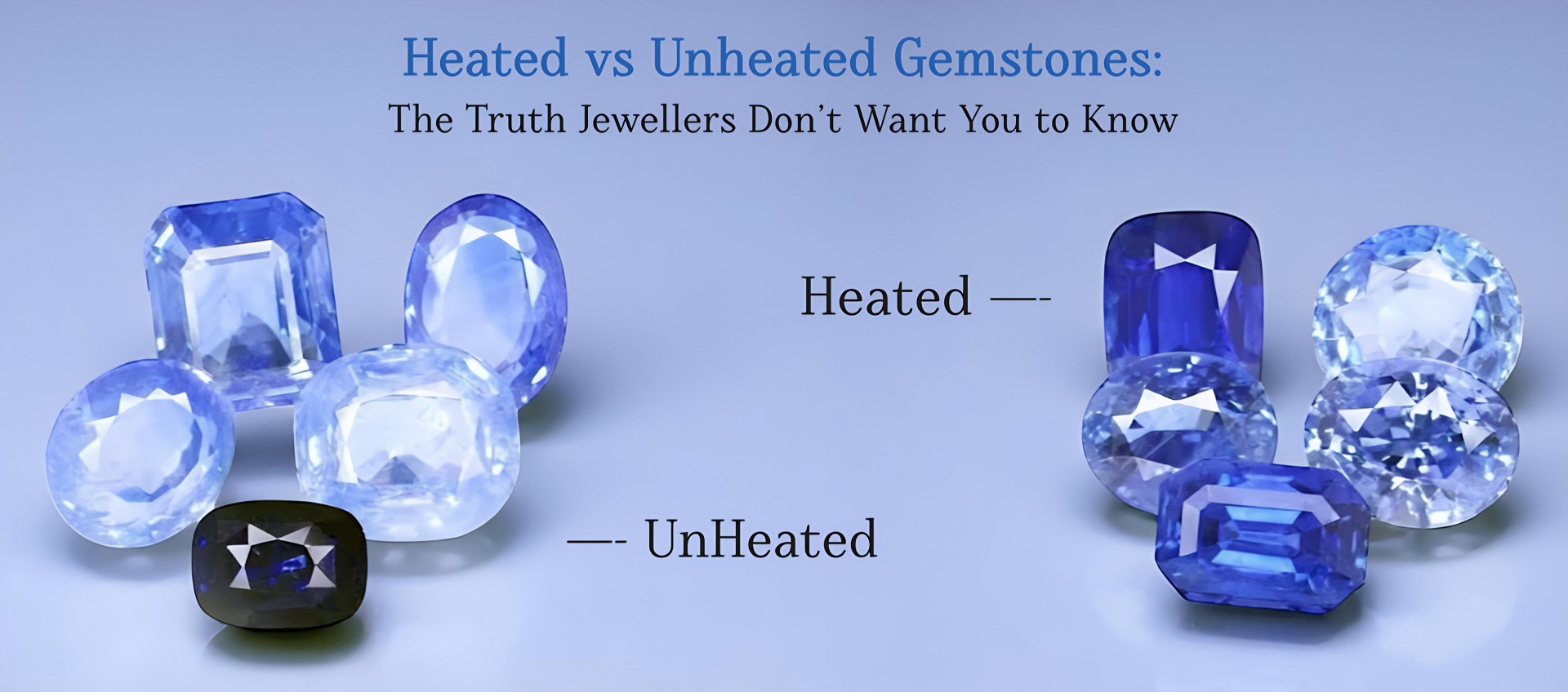Heated vs Unheated Gemstones: The Truth Jewellers Don’t Want You to Know