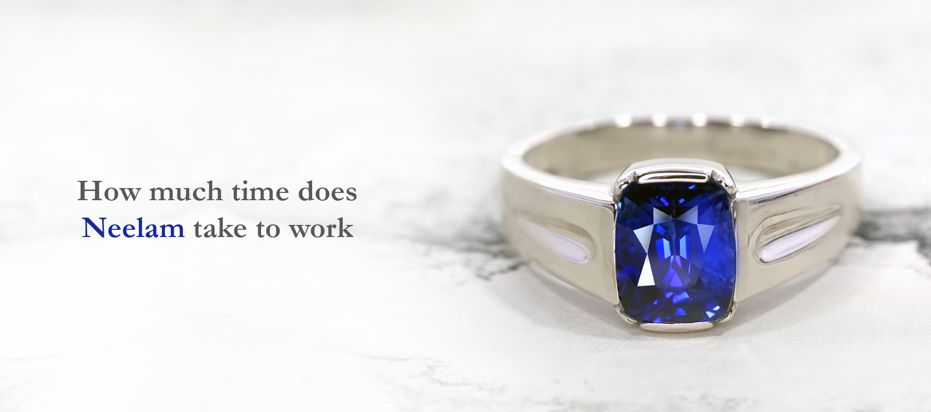 When Does Blue Sapphire Start Showing Effects?