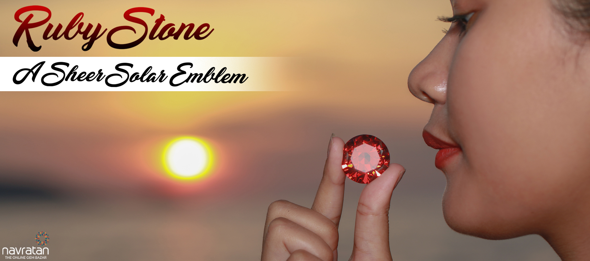 Certified Ruby Stone in Girl Finger