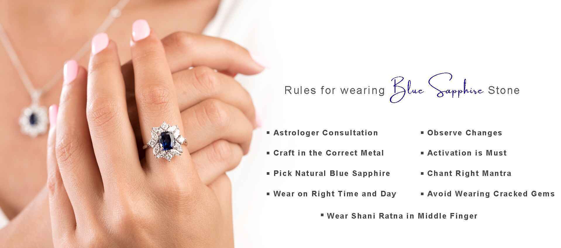 Which Finger Is Best for Wearing a Blue Sapphire Ring?