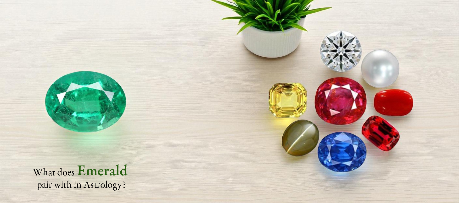 What does emerald pair with in Astrology?