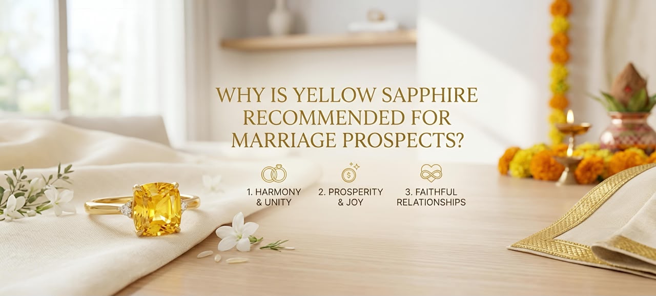 Why Yellow Sapphire Is Considered the Best Gemstone for Marriage