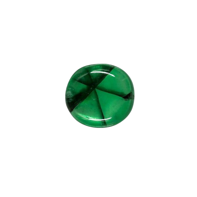 Cabochon Trapiche Emerald Stone