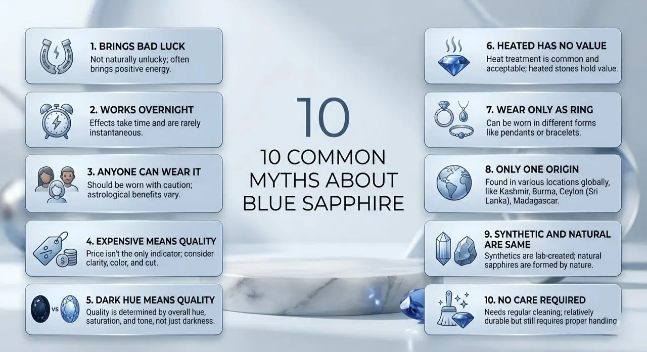 10 common myth about blue sapphire