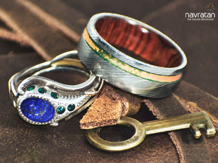 Lapis lazuli stone rings