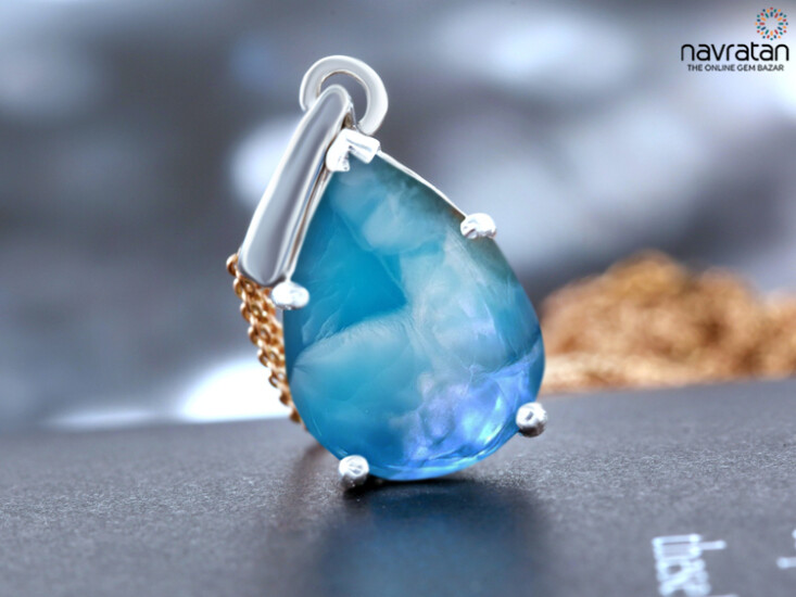 stunning Larimar Stone pendent