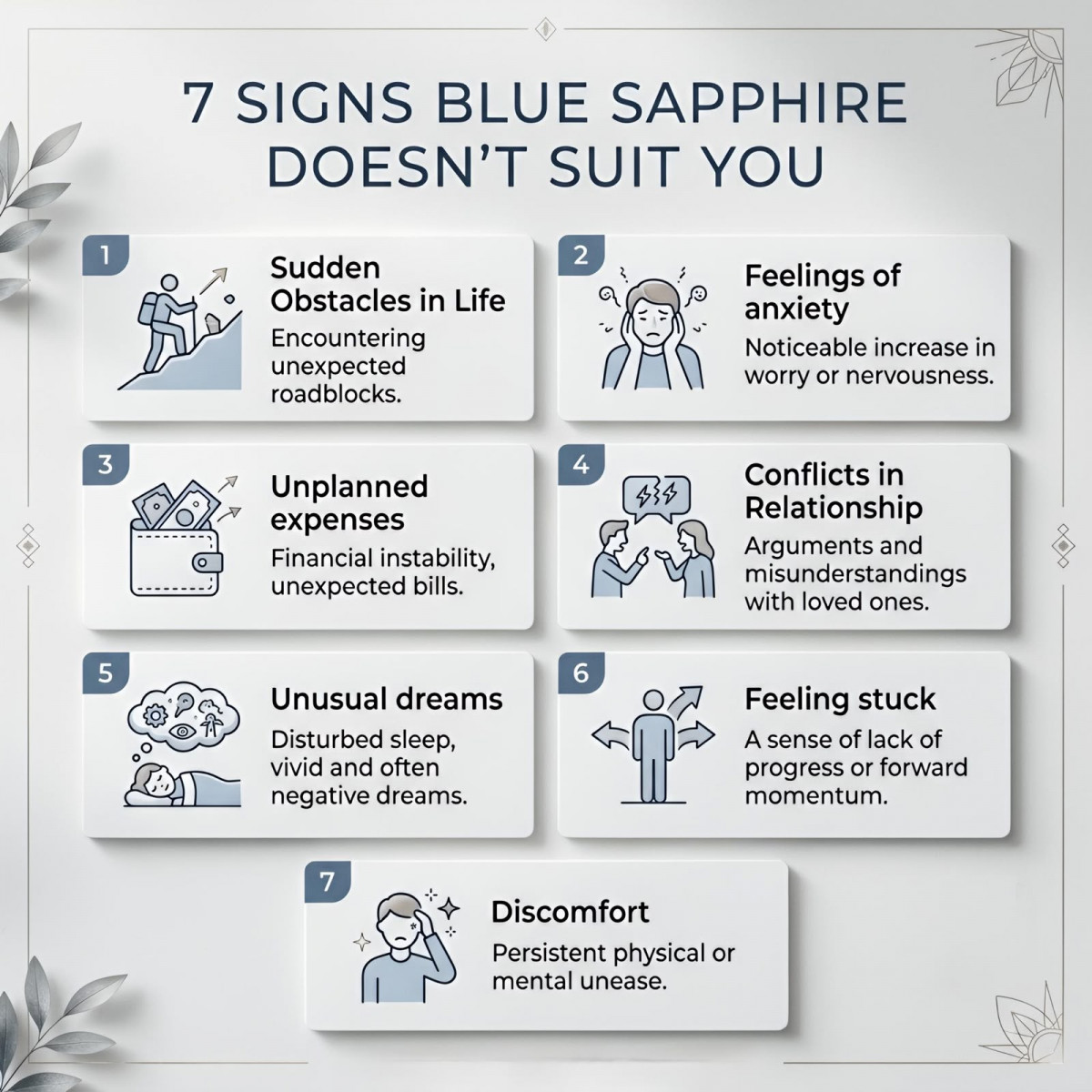 7 Signs Blue Sapphire Doesn't suit you