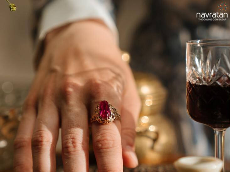 ruby stone ring