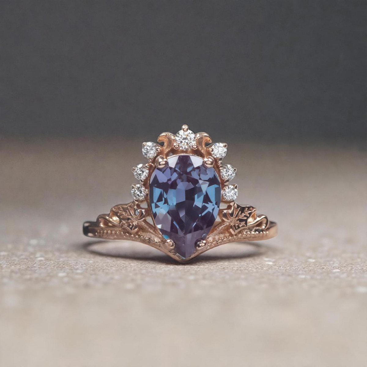 Alexandrite stone ring