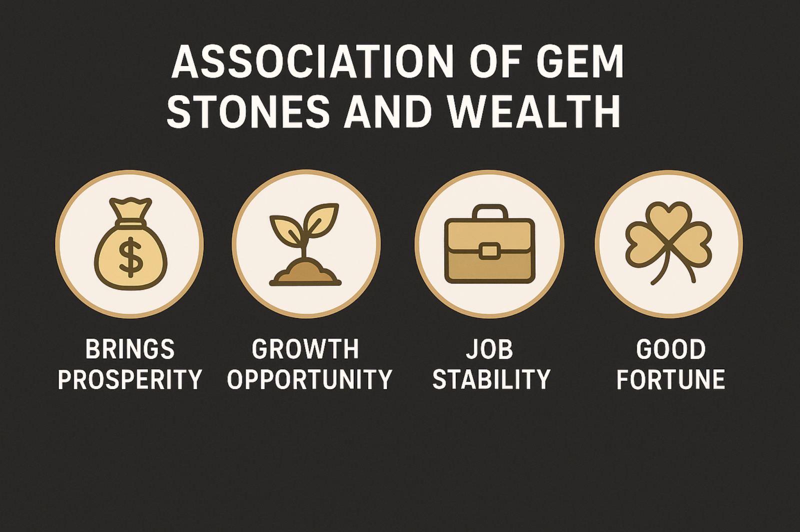 association of gemstone and wealth
